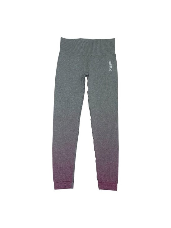 Gymshark Pants - Gymshark Ombre Seamless Leggings Women’s Size S Gray Cropped Workout Gym